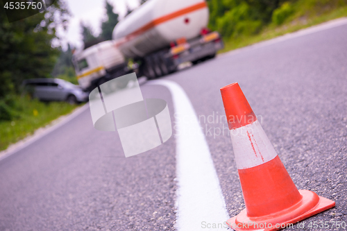 Image of Truck and Car crash accident