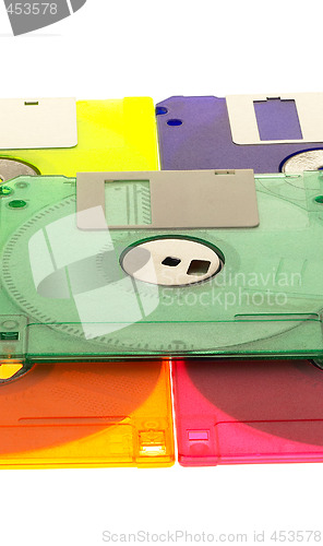 Image of coulorfull floppy disk