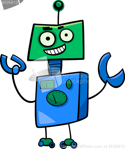 Image of robot cartoon character