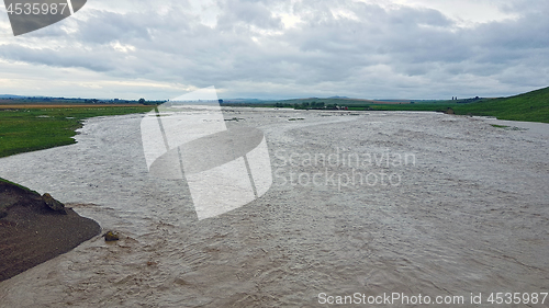 Image of Flooding pasture after storm