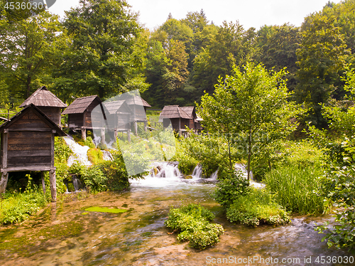 Image of Old wooden waterills