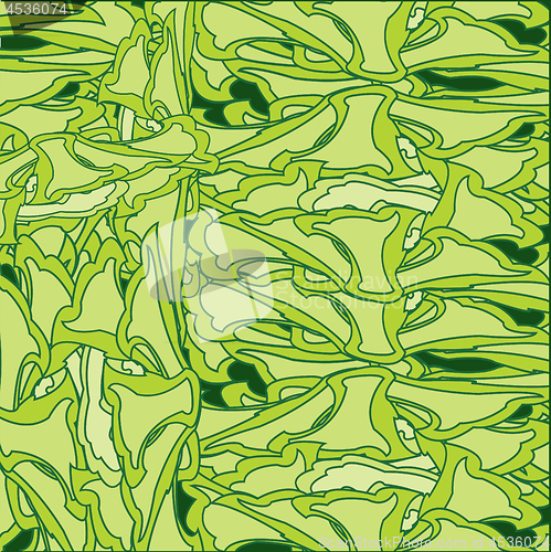 Image of Abstract decorative pattern of the green colour