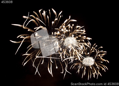 Image of Sparkling fireworks bursts