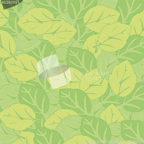 Image of Year decorative background from green foliage tree