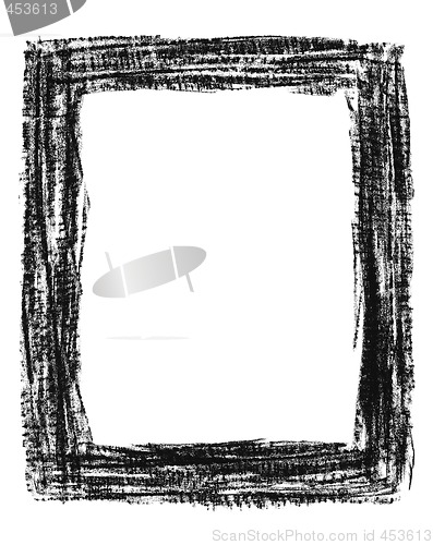 Image of Hand-drawn black grunge frame