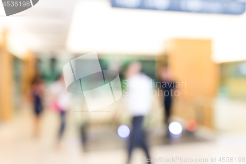 Image of Shopping plaza blurred background