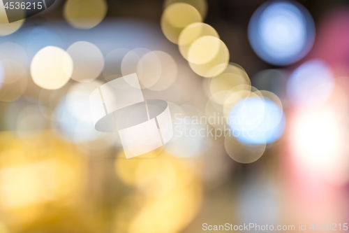 Image of Blurry view of department store