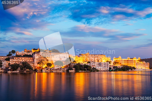 Image of City Palace, Udaipur -  palace complex on Lake Pichola, Udaipur,