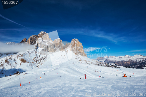 Image of Ski resort in Dolomites, Italy