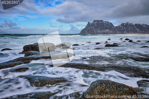 Image of Beach of fjord in Norway