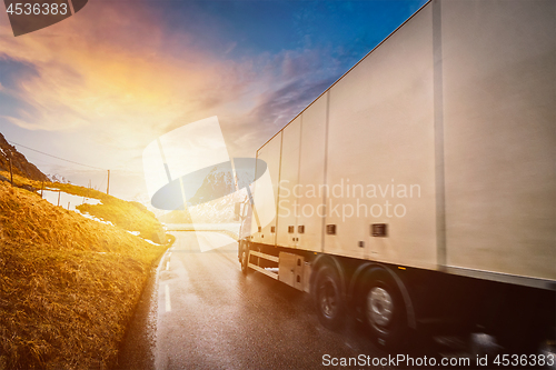 Image of Truck on road in Norway