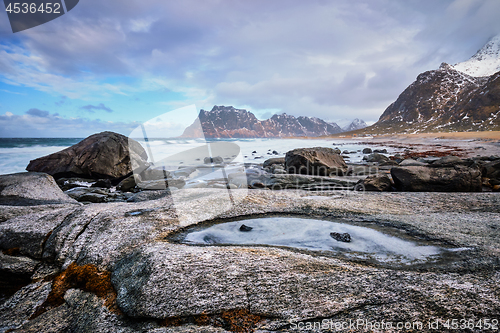 Image of Beach of fjord in Norway