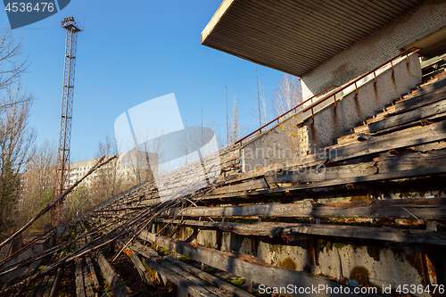 Image of Part of the Abandoned stadium in Pripyat, Chernobyl Exclusion Zone 2019