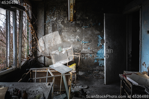 Image of Deserted Hospital room in Pripyat, Chernobyl Excusion Zone 2019