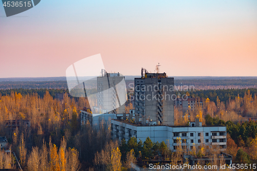 Image of Abandoned Cityscape in Pripyat, Chernobyl Exclusion Zone 2019