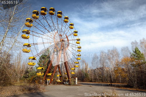 Image of Ferris wheel of Pripyat ghost town 2019