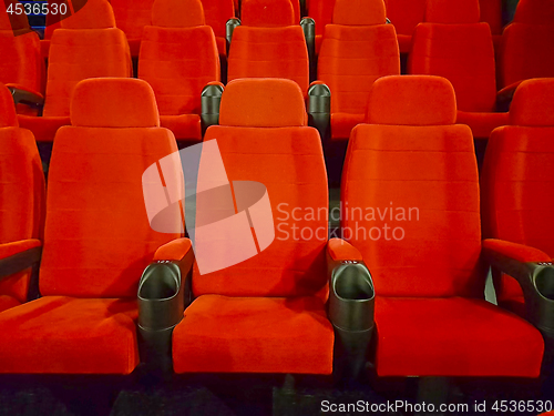 Image of Comfortable red seats