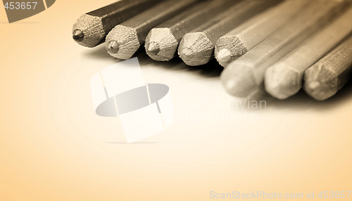 Image of Close-up pencil.