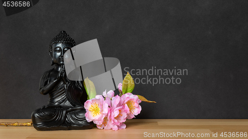 Image of buddha statue sign for peace and wisdom