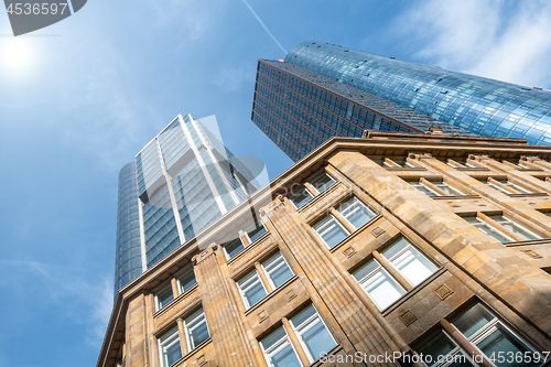 Image of Frankfurt Germany with some skyscrapers