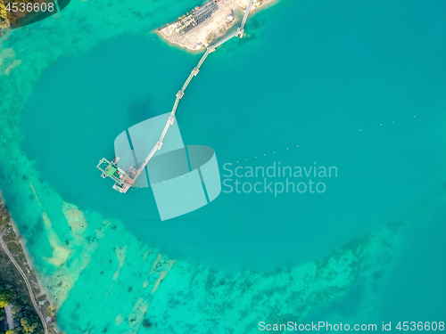Image of flight over borrow pit Hartheim Germany
