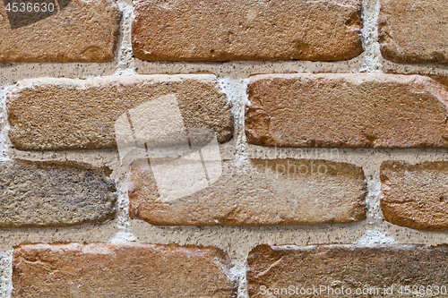 Image of Brick wall texture background for design artwork, architecture, 