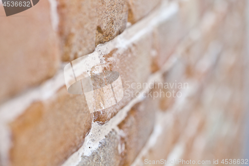 Image of Brick wall texture background for design artwork, architecture, 