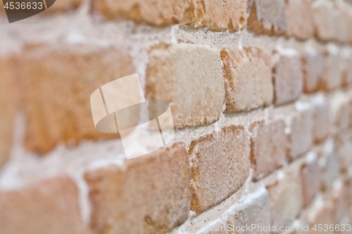 Image of Brick wall texture background for design artwork, architecture, 