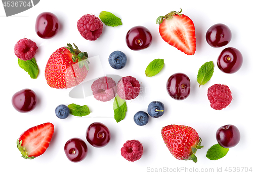 Image of fresh berries pattern