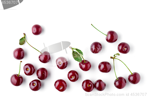 Image of fresh cherries pattern