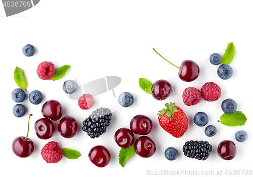 Image of fresh berries pattern