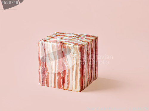 Image of cube of prosciutto slices