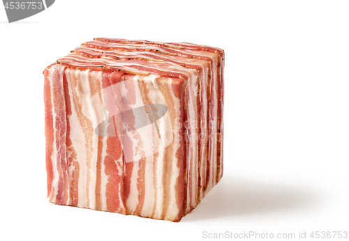 Image of cube of prosciutto slices