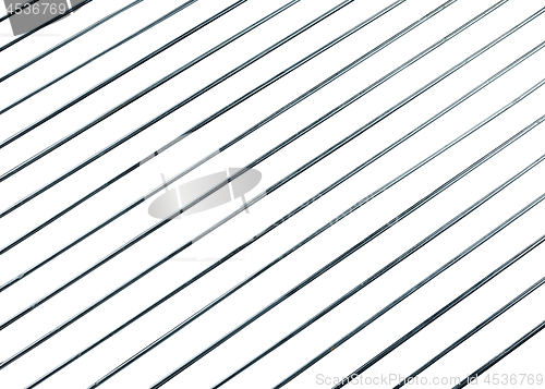 Image of steel ggrating isolated on white background