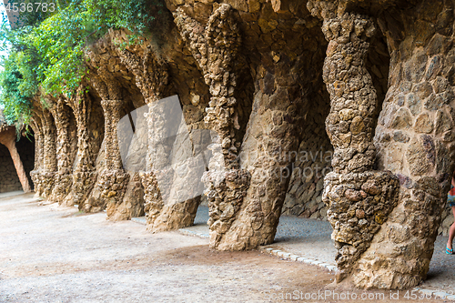 Image of Park Guell in Barcelona, Spain