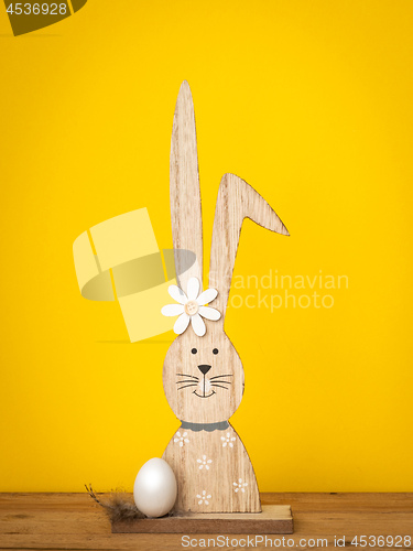 Image of a sweet easter bunny figure with an egg