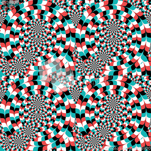 Image of optical Illusion moving circles