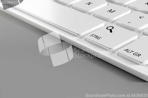Image of computer keyboard white details