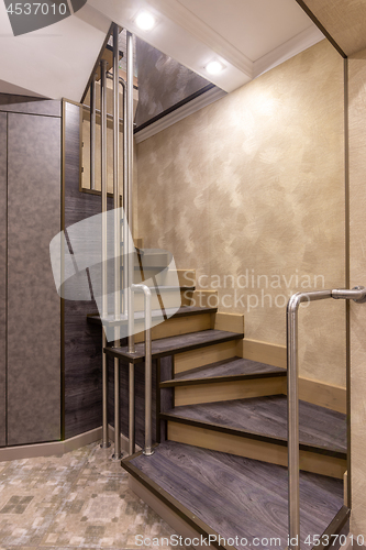 Image of Beautiful staircase to the second floor of a residential building