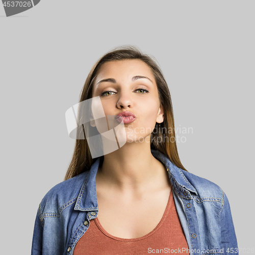 Image of Sending a kiss