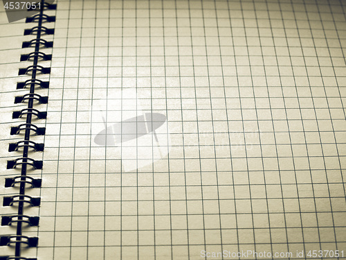 Image of Vintage looking Blank notebook page