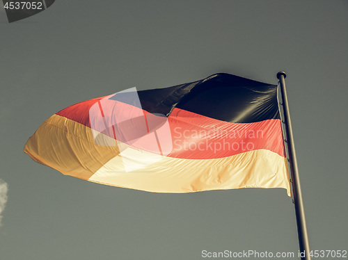 Image of Vintage looking German flag