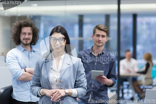 Image of Portrait of a startup business team At A Meeting