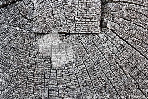 Image of detail of wooden beam joint