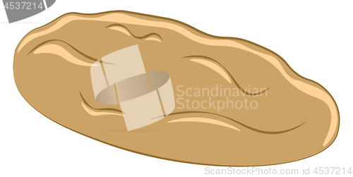 Image of A freshly baked cookie to be enjoyed with some warm milk vector 