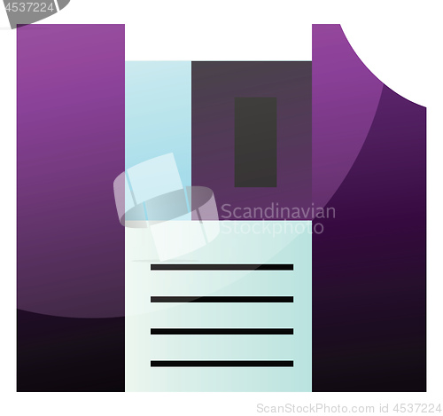 Image of Purple floppy disk simple vector illustration on a white backgro