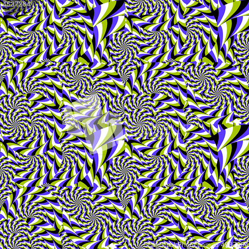 Image of optical Illusion moving circles