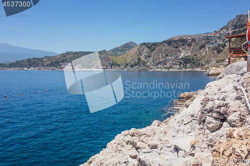 Image of ocean beach at Sicily Italy