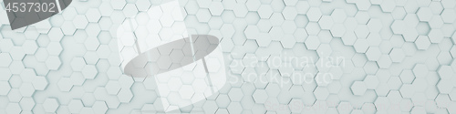 Image of white hexagon background