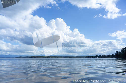 Image of Tutzing lake Starnberg Bavaria Germany